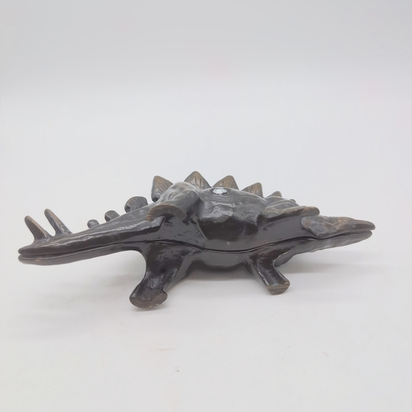 Rare 1979 Scott Nelles Bronze Stegosaurus Bank - Picture 7 of 8